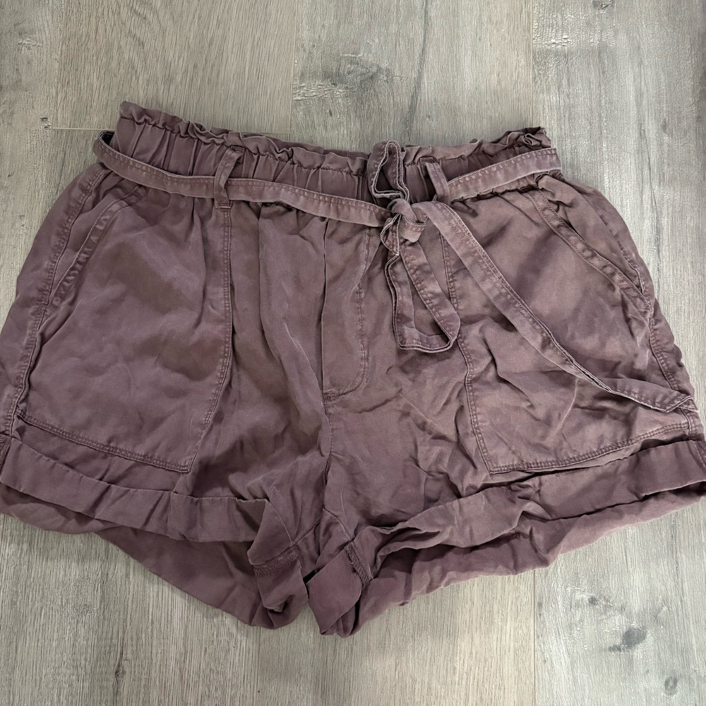Aerie Dusty Purple Shorts with Tie Waist - sz. Medium